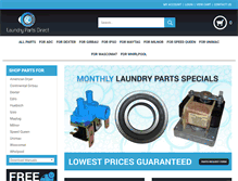 Tablet Screenshot of laundrypartsdirect.com